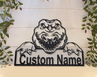 Alligator Metal Sign Art, Custom Alligator Metal Wall Art, Alligator Wall Hanging For Decoration , Alligator Metal Wall Decor