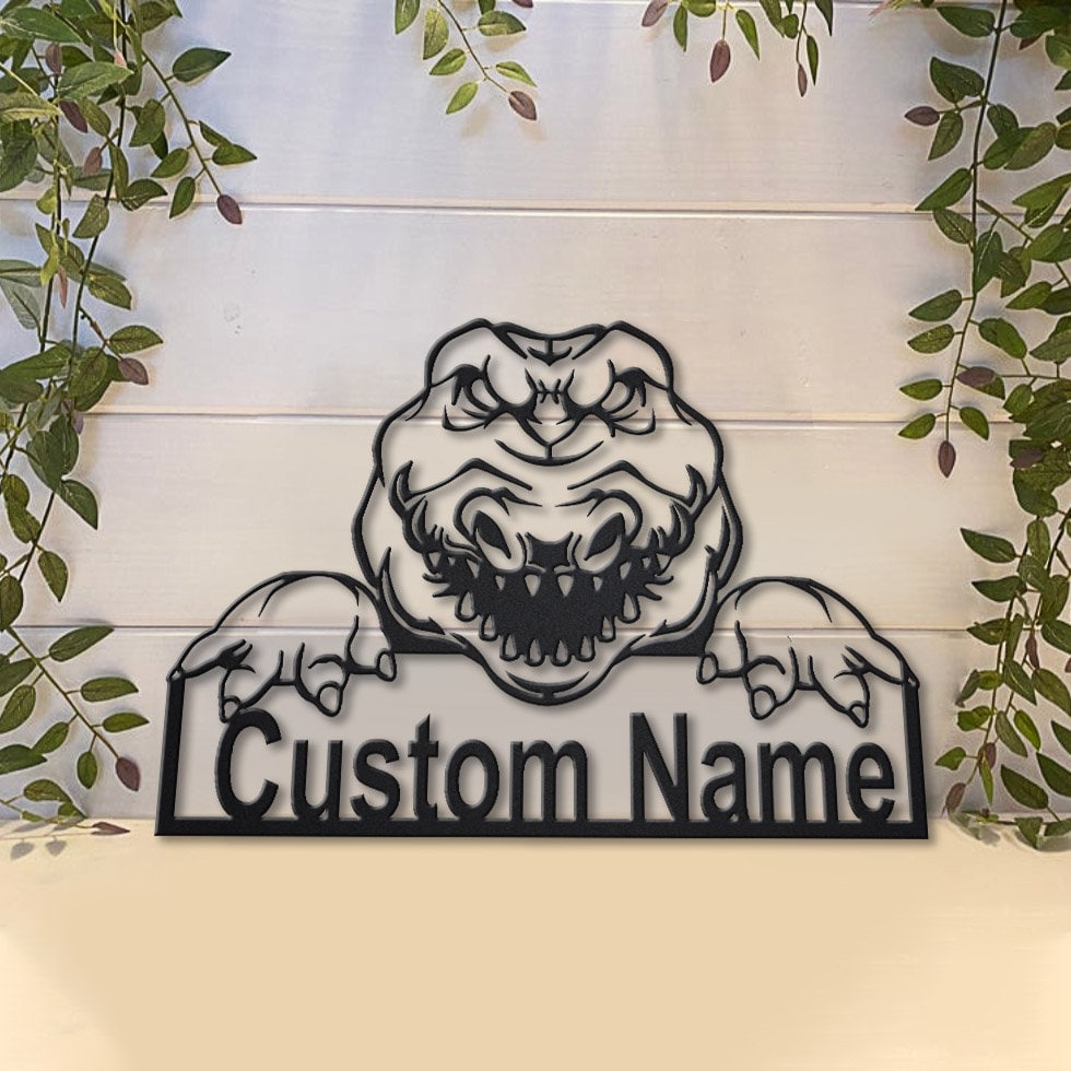 Alligator Metal Sign Art, Custom Alligator Metal Wall Art, Alligator Wall Hanging For Decoration , Alligator Metal Wall Decor