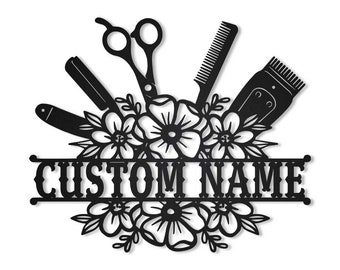 Custom Hair Stylist Metal Sign Art, Personalized Hair Stylist Metal Sign, Hair Stylist Gifts, Hair Salon Sign, Gift For Hair Stylist