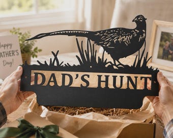 Custom Pheasant Metal Wall Art | Personalized Pheasant Farm Sign