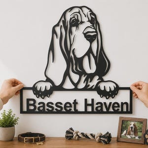 Beware of Bloodhound Dog Sign, Bloodhound Gift, Dog Breed Warning