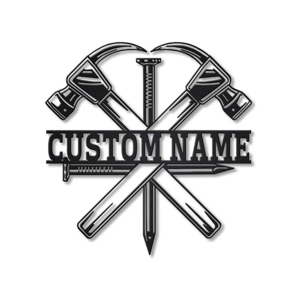 Custom Carpenter Metal Sign Art V3, Personalized Carpenter