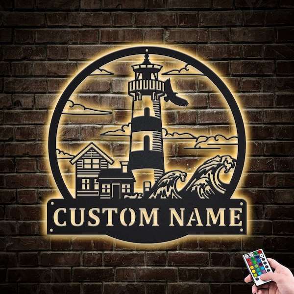 Metal Lighthouse - Etsy