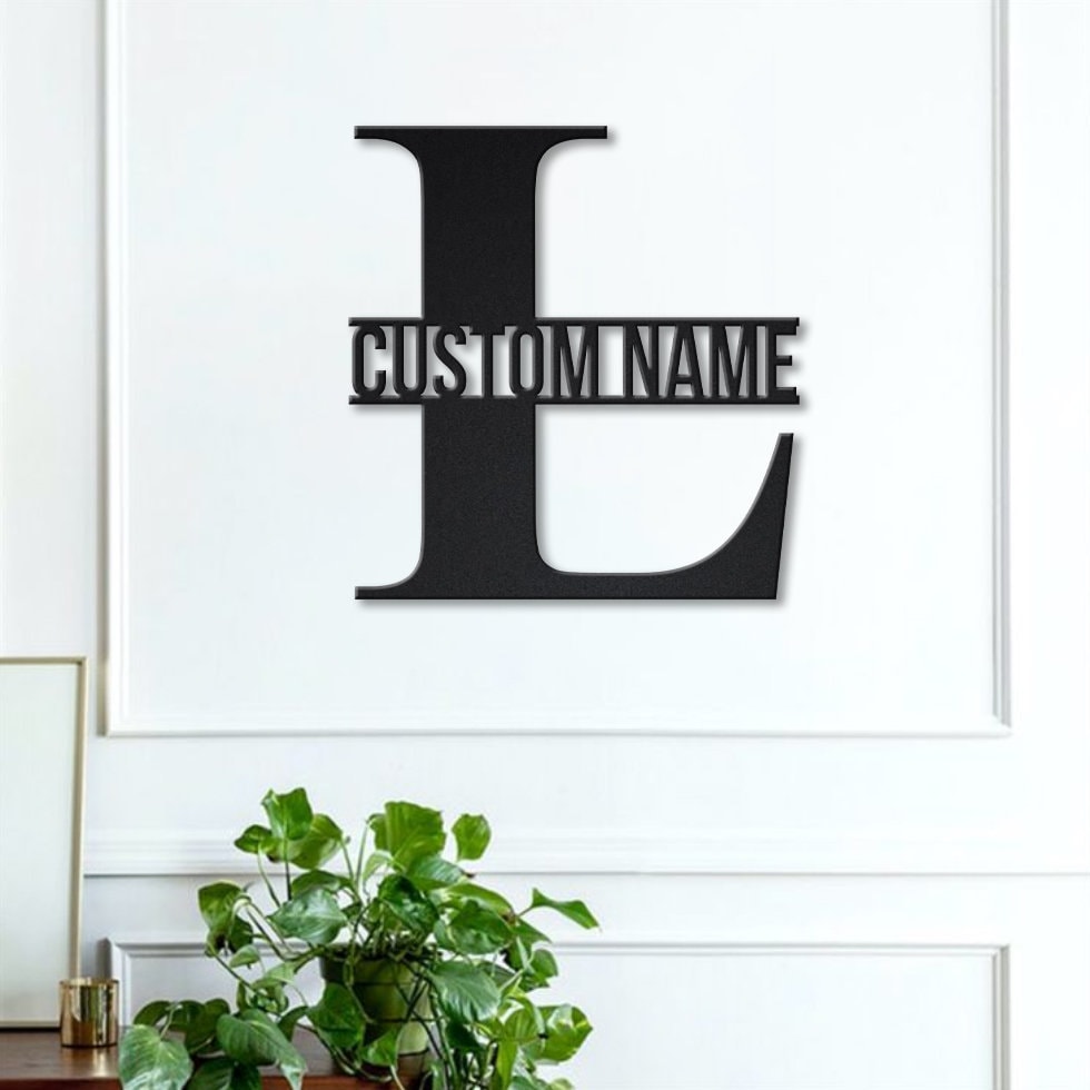 L Shape Sign Names Alphabet L Metal Sign LED Lights,custom Alphabet Metal Sign,last Name ...