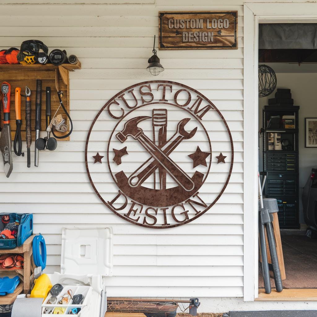Personalized Custom Metal Sign - Your Text or Logo, Metal Wall Art ...