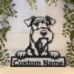 Custom Airedale Terrier Dog Metal Sign Art, Personalized Airedale Terrier Metal Sign, Airedale Terrier Name Sign, Dog Wall Hanging