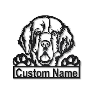 Personalized Clumber Spaniel Dog Metal Sign Art | Custom Clumber Spaniel Dog Metal Sign | Animal Funny | Father&#39;s Day Gift | Pet Gift