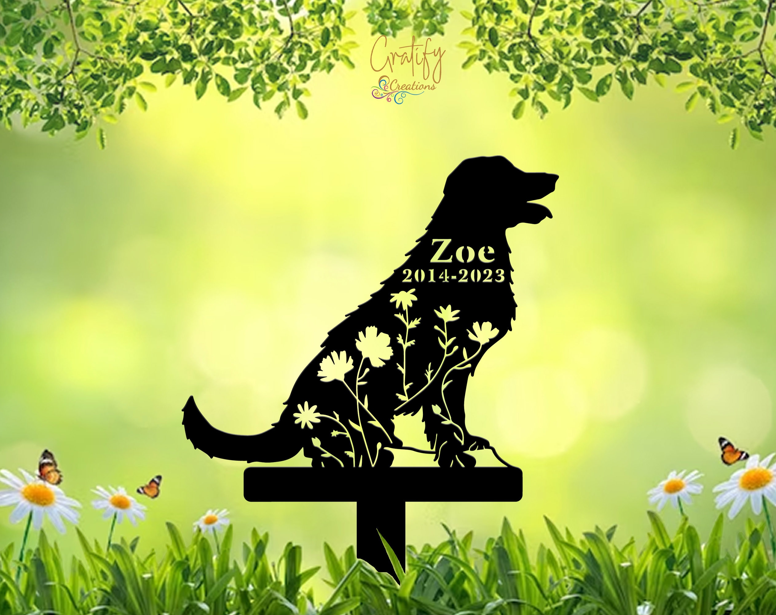 Labrador Retrievers Dog Sign Dog Memorial Stake, Metal Stake, Sympathy Sign, Pet Grave Marker, Remembrance Stake,  Pet Memorial Gift