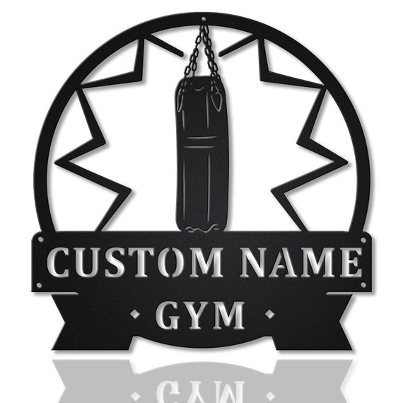 Personalized Gym Punching Bag Monogram Metal Sign Art Custom Gym Punching Bag Metal Sign Hobbie Gifts Sport Gift Birthday Gift Etsy UK