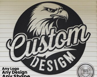 Personalized Custom Metal Sign - Your Text or Logo, Metal Wall Art, Custom Design, Home Decor, Business Sign, Housewarming Gift