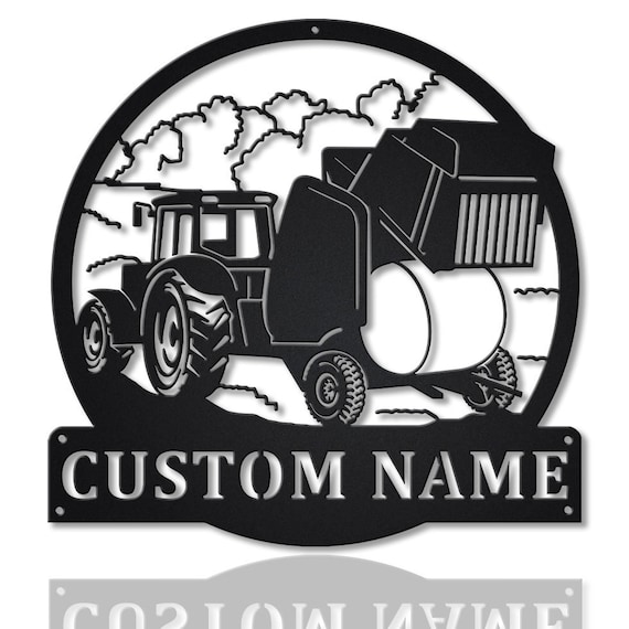 Ornament - Black - PERSONALIZED Farm Tractor Ornament - Black - PERSONALIZED Farm Tractor