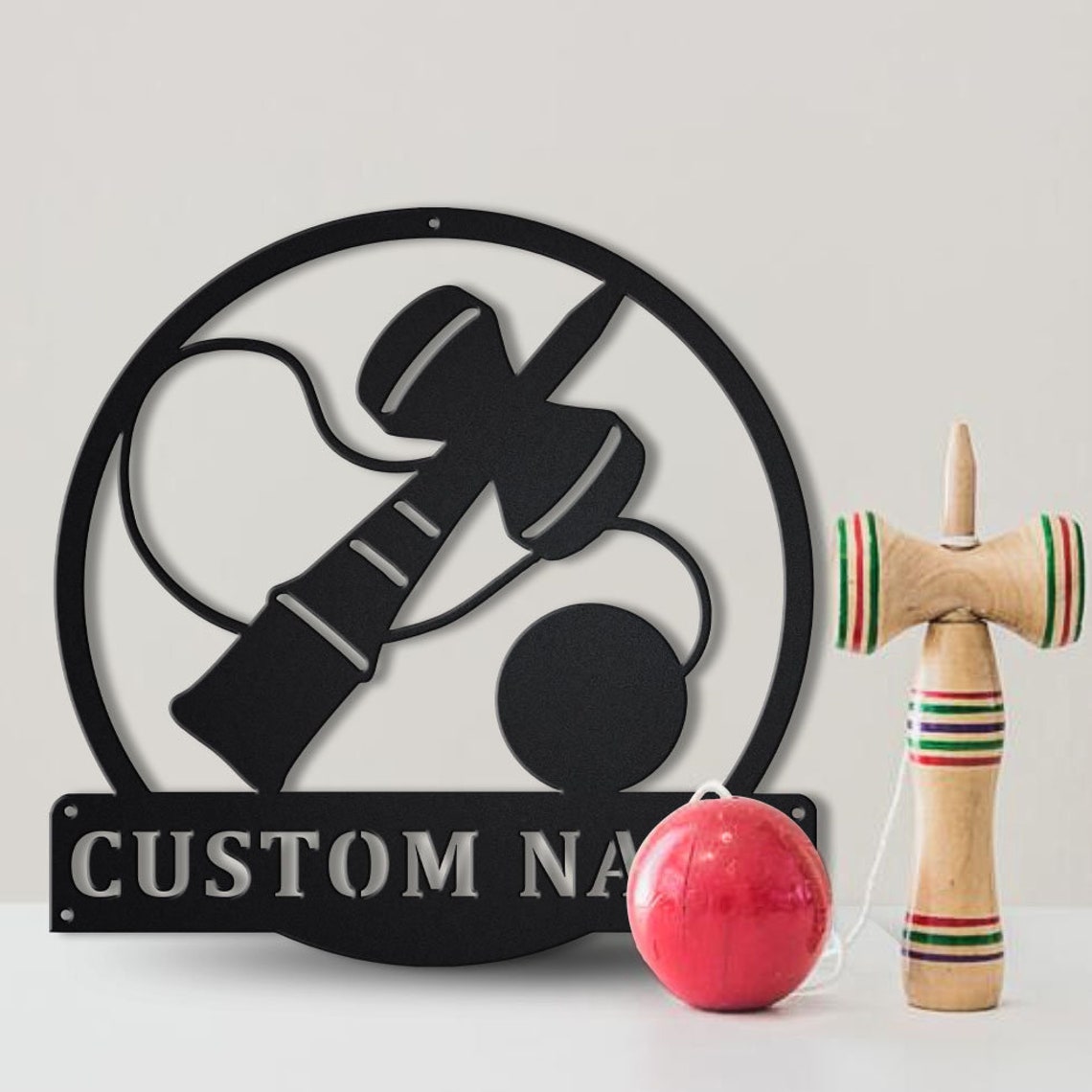 Personalized Kendama Monogram Metal Sign Art Custom Kendama - Etsy