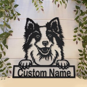 Isländischer Schäferhund Hund Metallschild Kunst, Individueller Schäferhund Hund Metallschild, Isländischer Schäferhund Hund Wandbehang Zur Dekoration