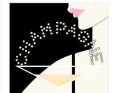 Champagne Deco 80s Fine Art Print
