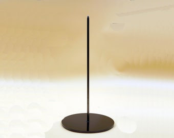 Mask stand, object stand, decorative stand, sculpture stand 30 - 50 cm high, 11.4 - 19.7 inches high, 15 cm ø