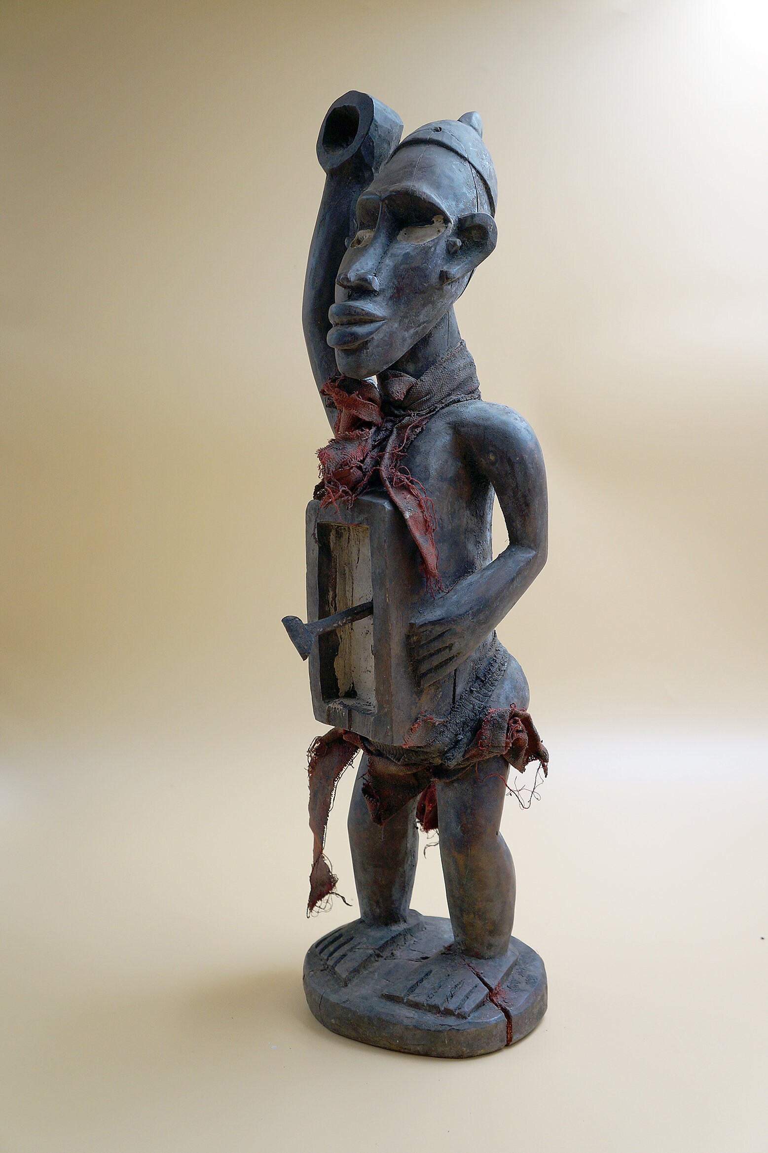 Vintage African Male Statue African Man Statue Black Man Etsy