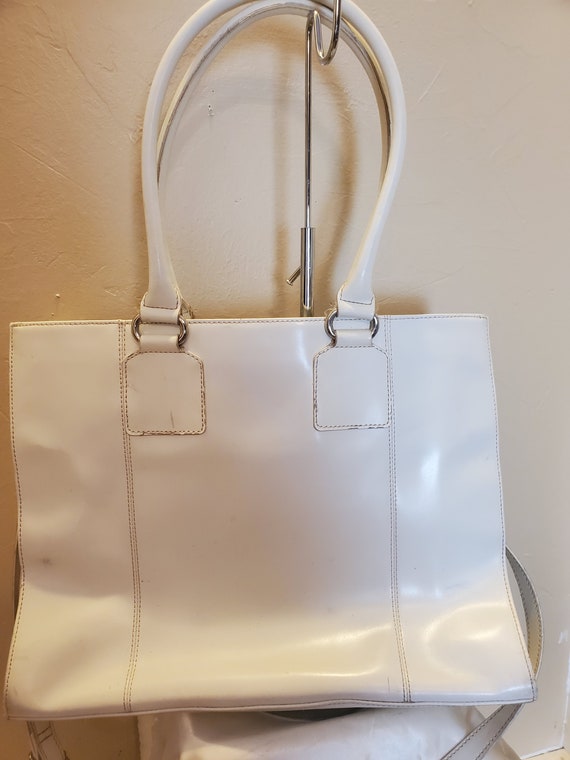 Vintage Wilson Leather White Tote - image 1