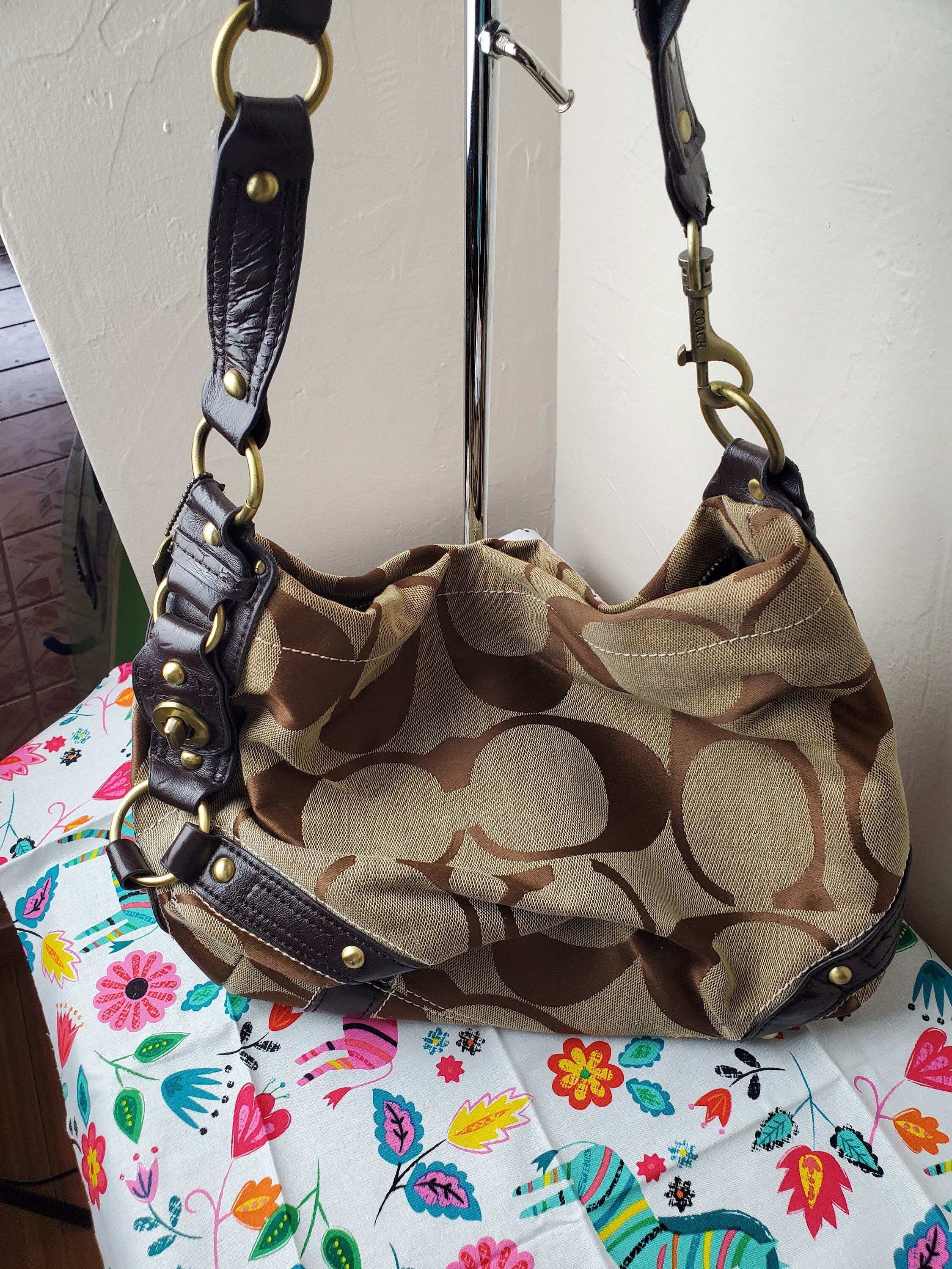 Coach, Bags, Vintage Coach Classic Monogram Hobo