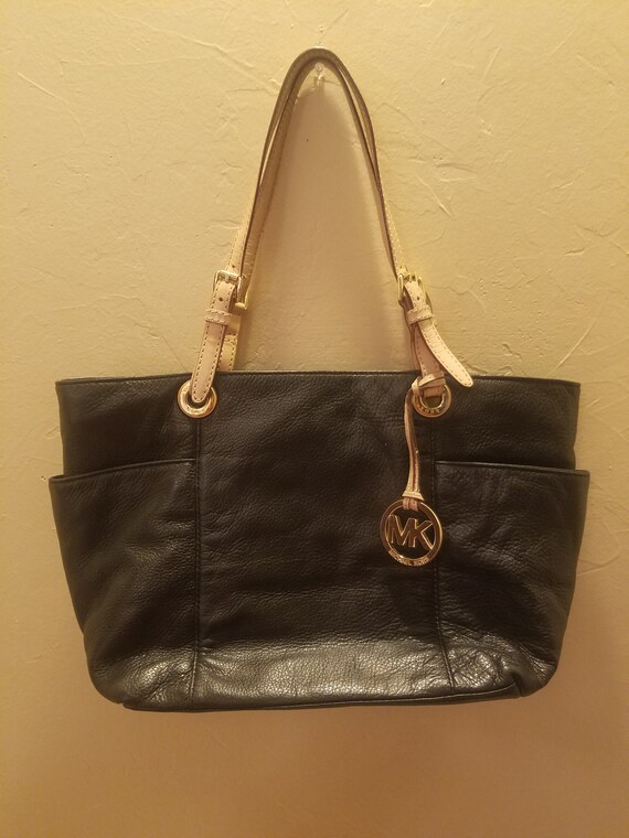 Vintage Michael Kors Leather Large Black Tote