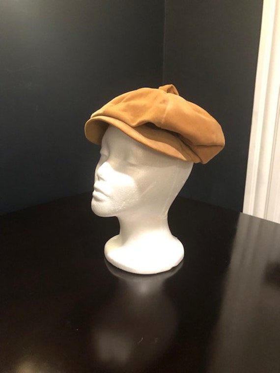 Vintage Betmar New York Tan News Boy Hat - image 2