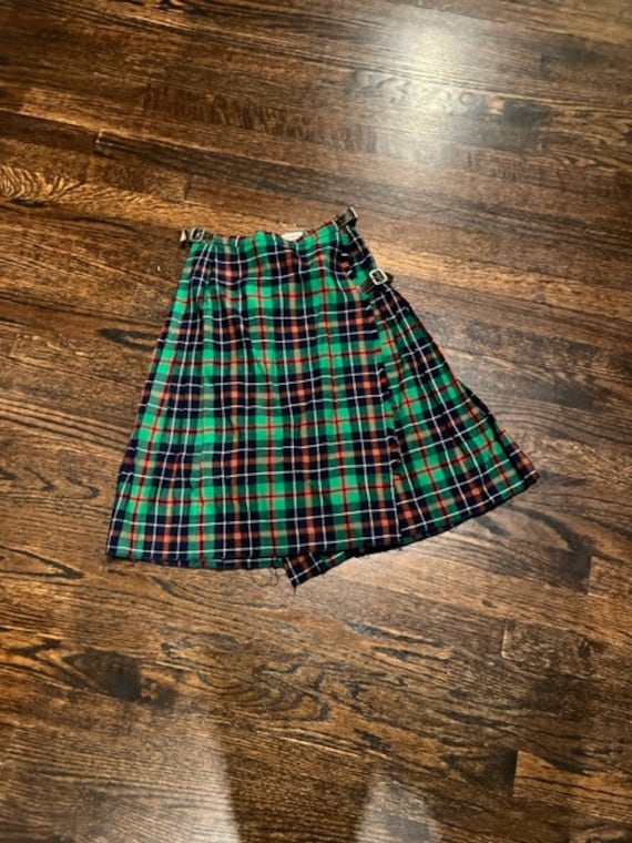 Vintage Youth Bloomingdales Kilt. Made in Scotland