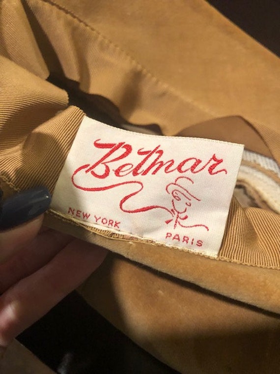 Vintage Betmar New York Tan News Boy Hat - image 8