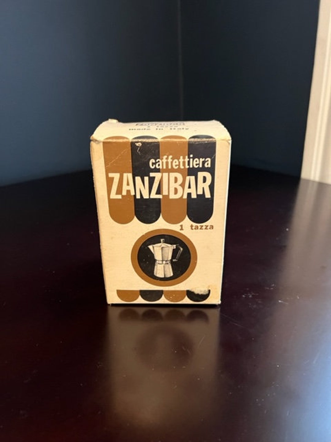 Vintage Zanzibar Italy Aluminum Stovetop Expresso Coffee Maker Etsy