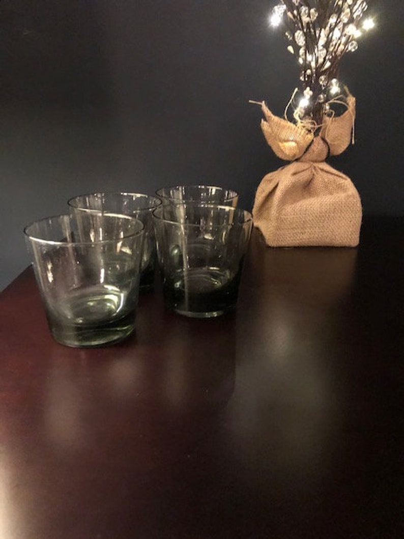 4, Vintage MCM Heavy Glasses - Etsy