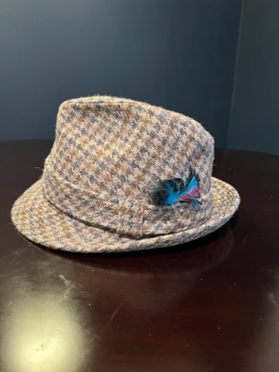 Vintage Dobbs Knox New York Tweed Fedora Hat 7. Lo