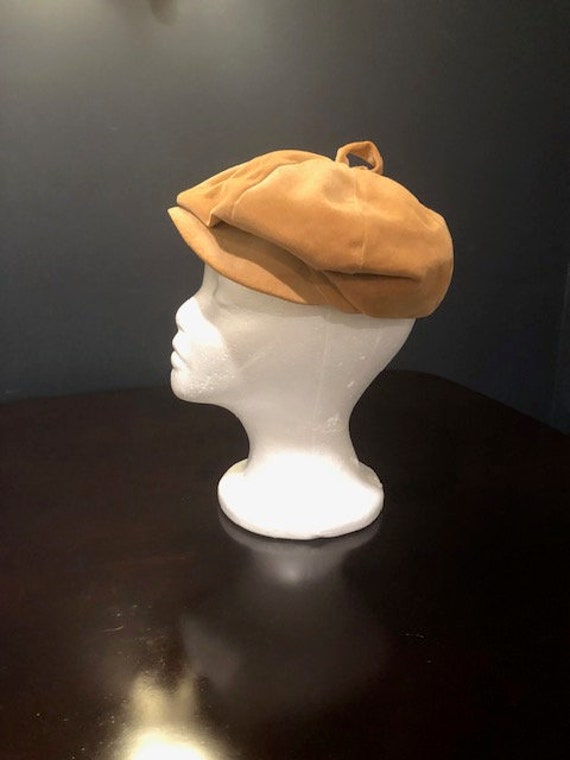 Vintage Betmar New York Tan News Boy Hat - image 1