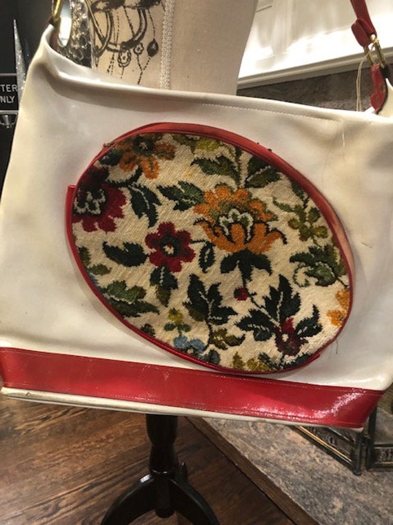 Vintage Tennis Bag with Tapestry! - image 3