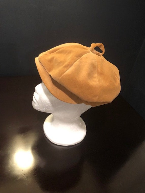 Vintage Betmar New York Tan News Boy Hat - image 3