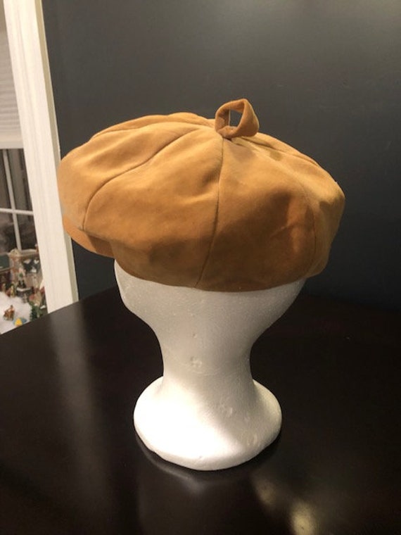 Vintage Betmar New York Tan News Boy Hat - image 4