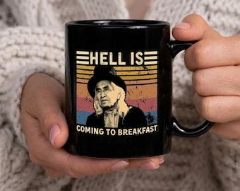 Hell is Coming to Breakfast Retro Mug