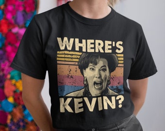Camiseta, sudadera y sudadera vintage con la frase ¿Dónde está Kevin?