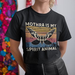 Mothra is My Spirit Animal Vintage T-shirt, Bluza z kapturem, Bluzy