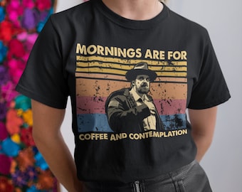 Mornings Are For Coffee And Contemplation Vintage Retro Unisex T-Shirt, Hoodie, Sweatshirts