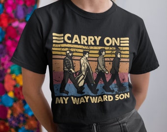 Carry On My Wayward Son Vintage Retro T-Shirt, Hoodie, Sweatshirts