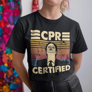 CPR Certified Dwight Dummy Mask vintage T-shirt, sweat à capuche et sweat-shirts