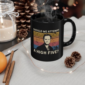 Should We Attempt A High Five Vintage Mug, Cup-Tea Mug, Gift Mug