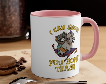 Ich kann dir einige Müllbecher zeigen, Waschbär-Opossum-Becher, lustige Kaffeetasse