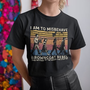 Eu sou para me comportar mal Browncoat Rebel Vintage T Shirt, Hoodie, Sweatshirts