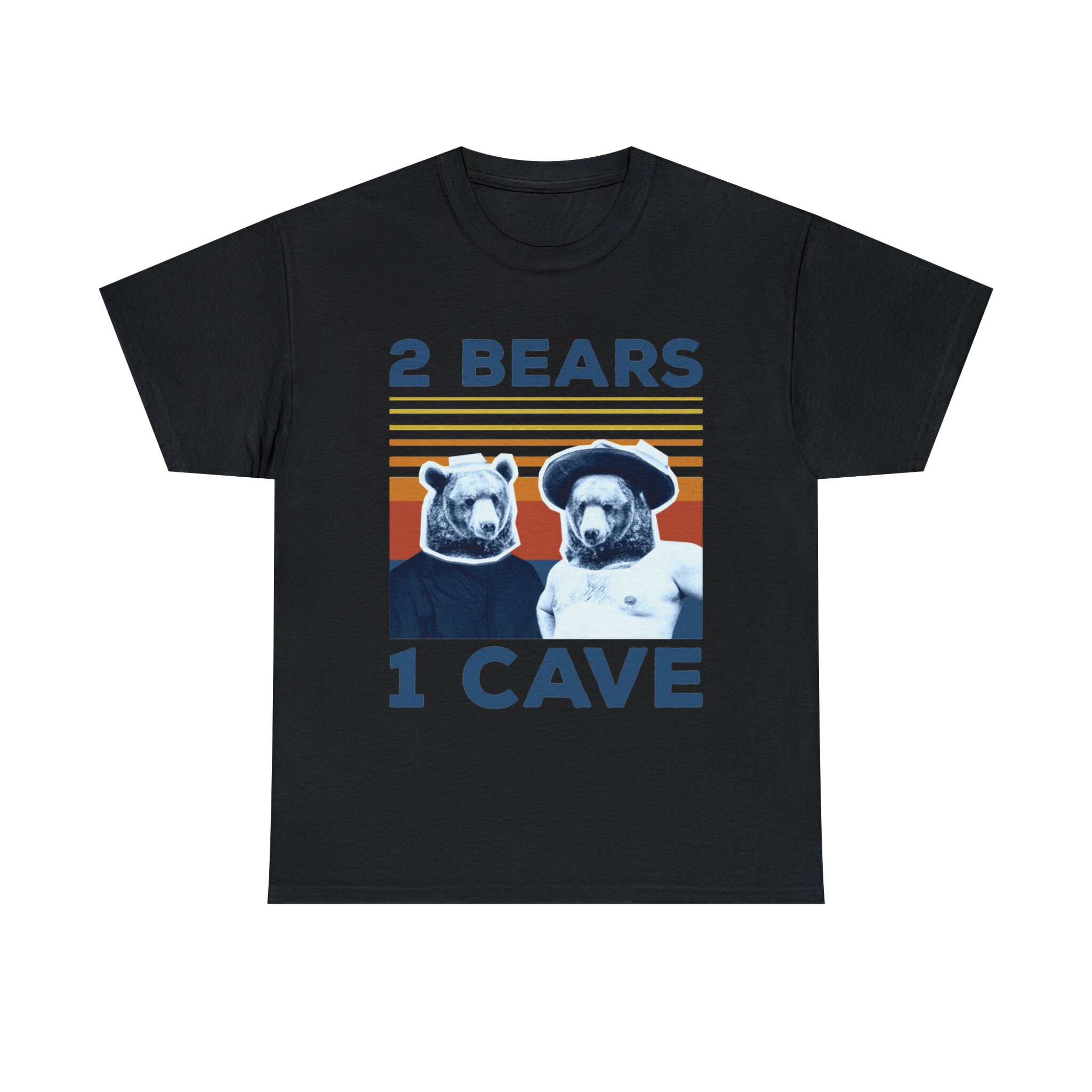 2 Bears 1 Cave Shirt, 2 Bears 1 Cave Funny Head Vintage