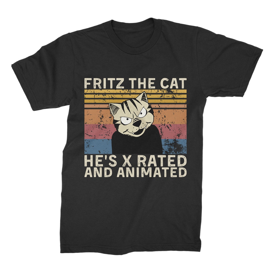 Fritz the Cat He s X Rated and Animated Vintage T Shirt Hoodie