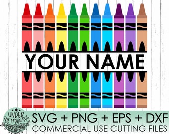 Download Split Crayon Svg Etsy