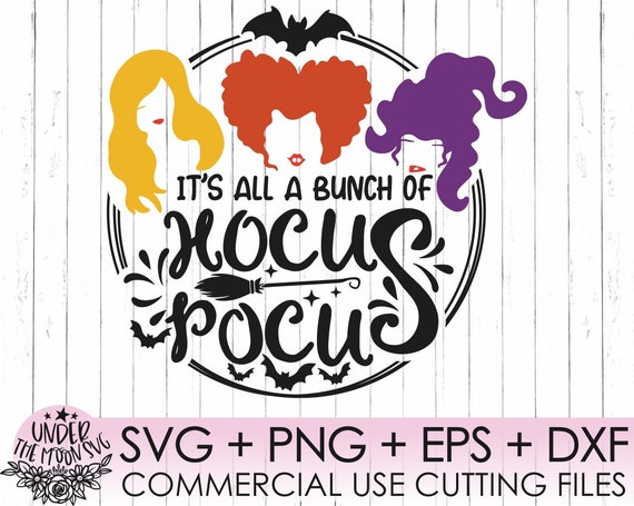 Hocus Pocus SVG, Sanderson Sisters SVG, Witches Hair Cute Halloween SVG Hocus Pocus Clipart Png Instant Download Cricut Svg Cut File