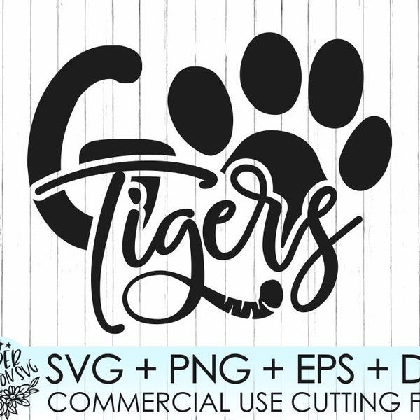 Go Tigers svg, Paw svg, Tigers svg, Football svg, Tigers football svg, Football, silhouette, sport svg, Tigers svg, Tiger svg, cut file