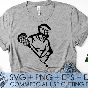 Lacrosse Player SVG File / Lacrosse Stick Monogram Png / Vinyl Cuttable svg / INSTANT Download / Silhouette Cut Files / Cricut Cut Files