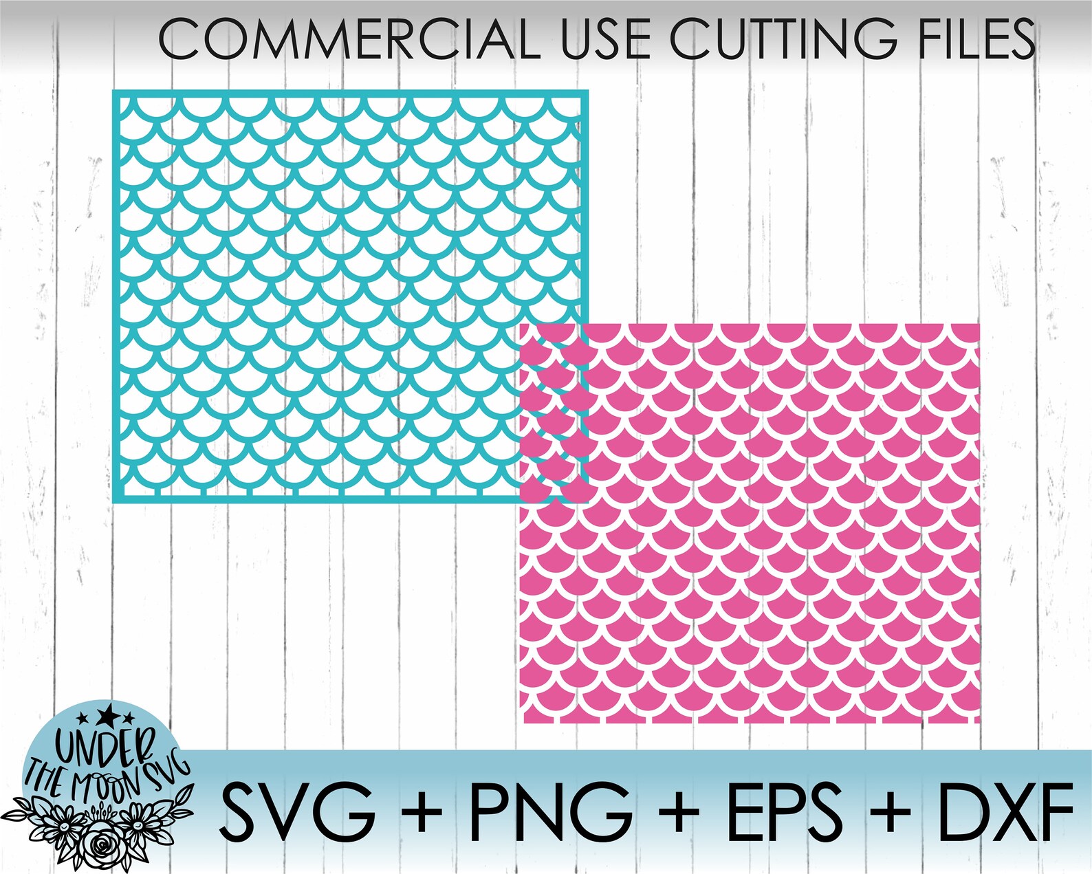 Mermaid Pattern Svg / Shell Background Pattern SVG / Scallop Etsy