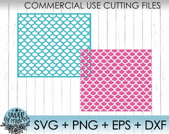 Mermaid Pattern Svg / Shell Background Pattern SVG / Scallop Pattern SVG / Cricut Cut Files / Silhouette Cut File / SVG Files